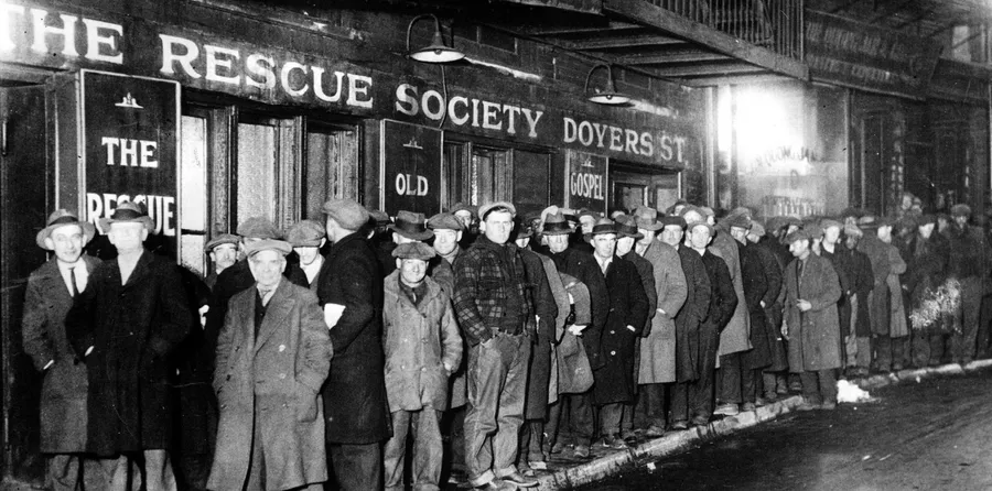 Men in Line
